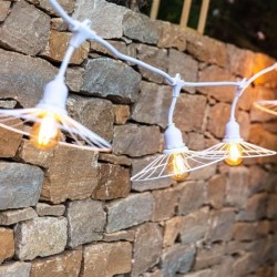 Guirlande lumineuse extérieur - LUMISKY - CHIC WHITE LIGHT - 6 m - 10 ampoule...