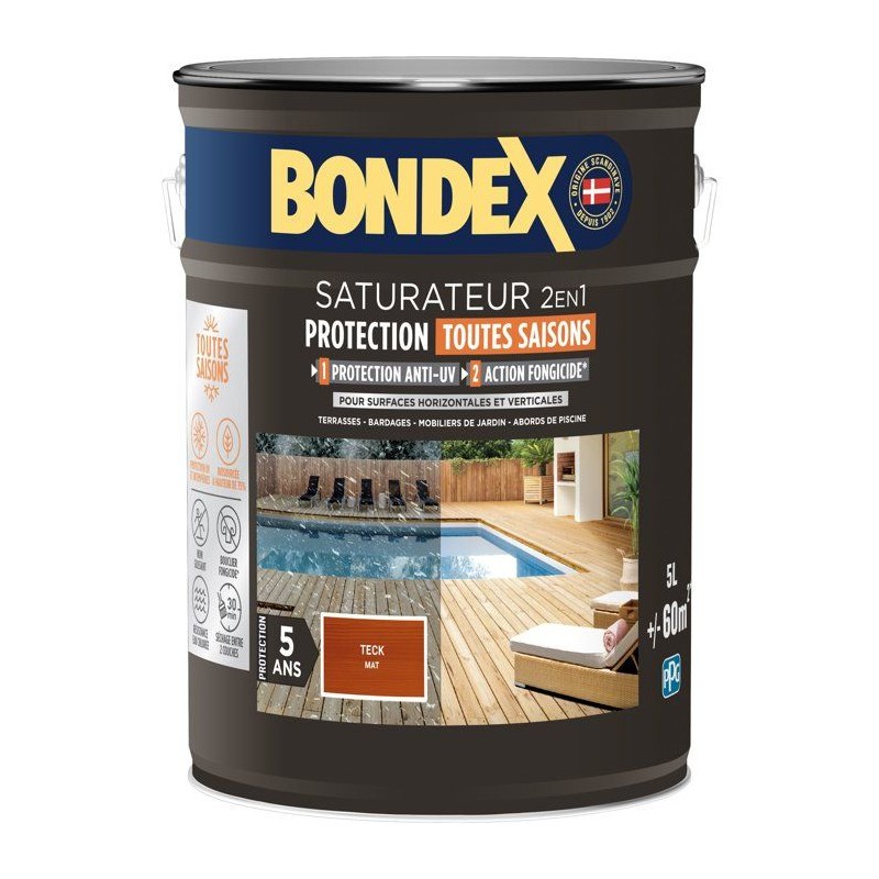 BONDEX - Saturateur - Teck - Mat - 5L