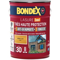 BONDEX - LASURE 8 ans - Indice 30 - Chene Clair - Satin - 5L