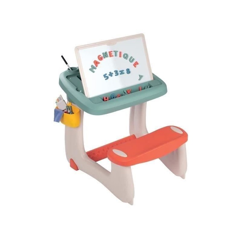 Bureau Petit Ecolier - Smoby - 80 Accessoires Inclus - Vert - 63 X 69 X 58 - ...