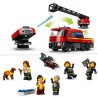 LEGO 60414 City La Caserne et le Camion de Pompiers, Jouet de Figurine de Chi...