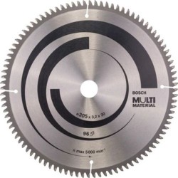 Lame de scie circulaire diametre 305 x 30 x 3,2 mm multimatériaux - 96 dents ...