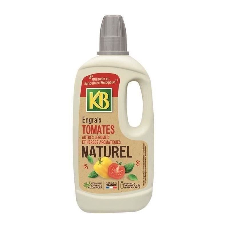 Engrais Naturel de KB pour Tomates, Autres Légumes Et Herbes Aromatiques 1L