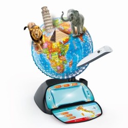CLEMENTONI - Exploraglobe - Voyage en temps réel - 3 modes de jeu et