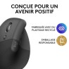 Souris - Sans Fil - Logitech - Lift Ergonomique Verticale - Graphite - Gaucher