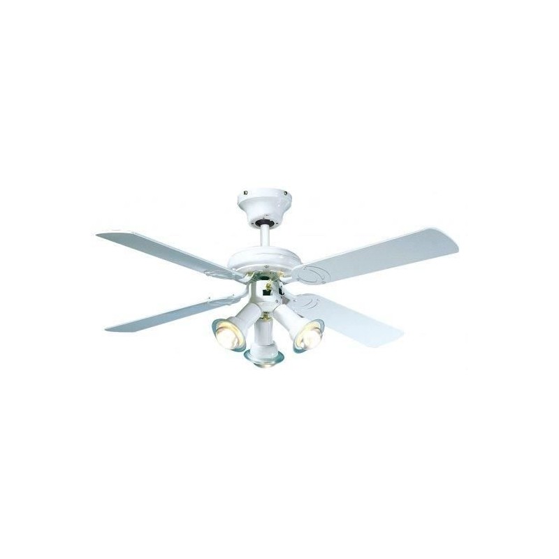 Ventilateur de plafond réversible FARELEK MALDIVES - Ø 107 cm, 4 pales laquée...
