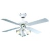 Ventilateur de plafond réversible FARELEK MALDIVES - Ø 107 cm, 4 pales laquée...