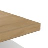 Table basse rectangulaire ACCESS - 3 Niches - Décor chene Hamilton et blanc -...