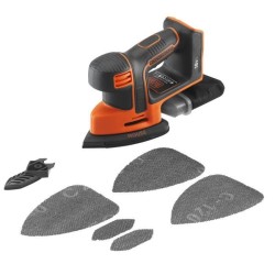 Ponceuse de détail sans fil - BLACK+DECKER  - BDCDS18N-XJ - 18V - 6 abrasifs ...