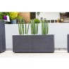 Jardiniere - EDA - Graphit - 98 L - 99,5 x 39 x H. 43 cm -Gris Anthracite