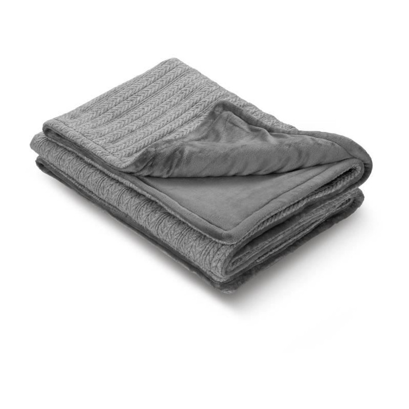 Couverture chauffante reversible en maille - MEDISANA - HB 680 - Chauffe rapi...