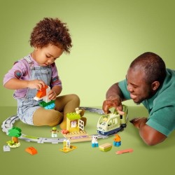 LEGO DUPLO Ma ville 10427 Le train d'aventures interactif - Jouets d'éveil de...