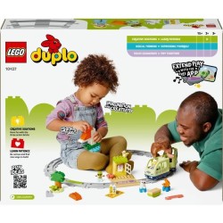 LEGO DUPLO Ma ville 10427 Le train d'aventures interactif - Jouets d'éveil de...