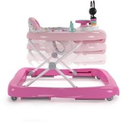 DISNEY BABY -MINNIE-Trotteur bébé fille évolutif et pliable 2-en-1  Avec joue...