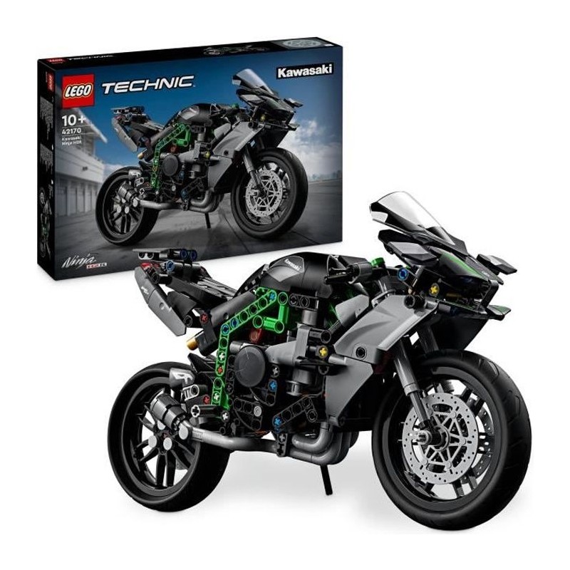 LEGO Technic 42170 La Moto Kawasaki Ninja H2R, Idée Cadeau pour Enfants, Joue...