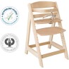 Chaise Haute Évolutive Sit Up III en Bois - ROBA - Réglable en Hauteur - Naturel