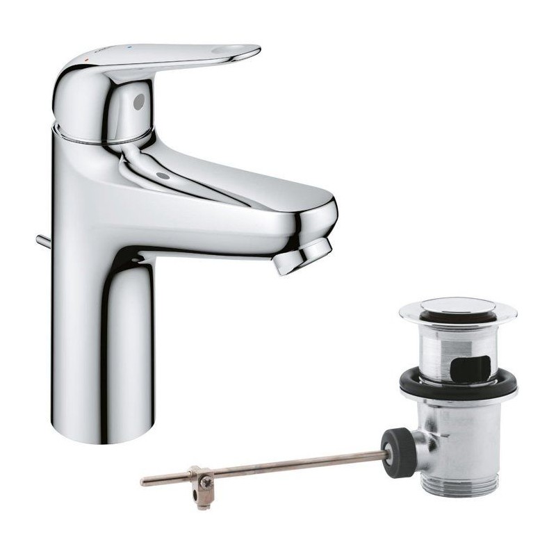 Mitigeur monocommande lavabo - GROHE Swift - 24328001 - Chromé - Taille M - O...