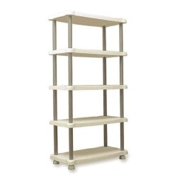 Etagere de rangement - PLASTIKEN - 5 plateaux - Résine - 30kg/plateau - H 184...