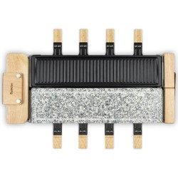 Appareil a raclette HKoeNIG - WOD360 - Jusqu'a 8 personnes - Pierre a cuire b...