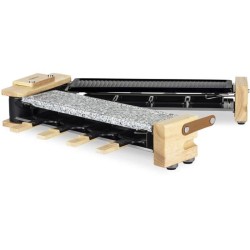Appareil a raclette HKoeNIG - WOD360 - Jusqu'a 8 personnes - Pierre a cuire b...