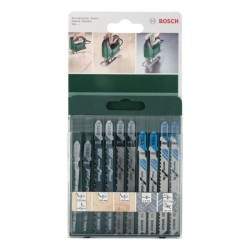 Lames de scie sauteuse - BOSCH - Lot de 10 pieces - HSS bimetal -