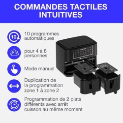 Airfryer Friteuse a Air Sans huile CONTINENTAL EDISON - CERFRSH24002CB - 9 L ...