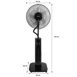 OCEANIC Ventilateur brumisateur sur pied 2 en 1- Ø44 cm - 70 W - 2 L - Téléco...