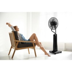 OCEANIC Ventilateur brumisateur sur pied 2 en 1- Ø44 cm - 70 W - 2 L - Téléco...