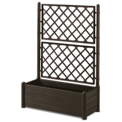 STEFANPLAST bac a fleur/Jardiniere avec treillis - ITALIA FLOWER BOX - Finiti...