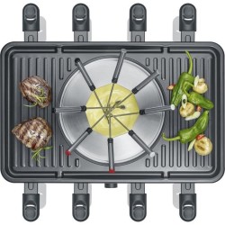 Appareil a raclette et fondue SEVERIN - RG2347 - Jusqu'a 8 personnes - 1400W