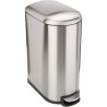 KITCHEN MOVE Fuller Poubelle de cuisine étroite a pédale - Acier - 40L