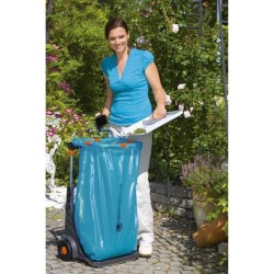 Chariot de jardin mobile GARDENA - Armature métallique - Hauteur de sac régla...