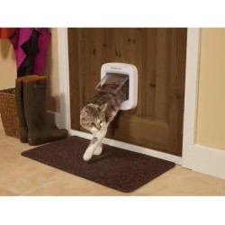 PetSafe- Chatiere a puce électronique PPA19-16145, chatiere a piles, verrouil...