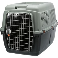 Box de transport TRIXIE Giona 5 - Recyclé - M: 60 × 61 × 81 cm - Anthracite e...