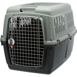 Box de transport TRIXIE Giona 5 - Recyclé - M: 60 × 61 × 81 cm - Anthracite e...