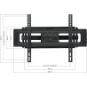 ONE FOR ALL WM4661 Support mural inclinable et orientable pour écran de 81 a ...