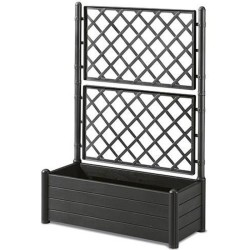 STEFANPLAST Bac a fleur/Jardiniere avec treillis - ITALIA FLOWER BOX - Finiti...