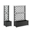 STEFANPLAST Bac a fleur/Jardiniere avec treillis - ITALIA FLOWER BOX - Finiti...