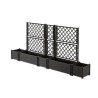 STEFANPLAST Bac a fleur/Jardiniere avec treillis - ITALIA FLOWER BOX - Finiti...