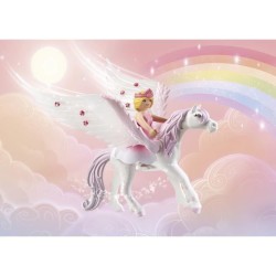 PLAYMOBIL 71359 Tourelle enchantée, Princess Magic, Fleur magique veilleuse, ...