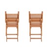 Lot de 2 fauteuils de jardin pliants - EDEN - Bois Eucalyptus FSC - 57,5 x 52...