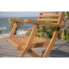 Lot de 2 fauteuils de jardin pliants - EDEN - Bois Eucalyptus FSC - 57,5 x 52...