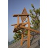 Lot de 2 fauteuils de jardin pliants - EDEN - Bois Eucalyptus FSC - 57,5 x 52...