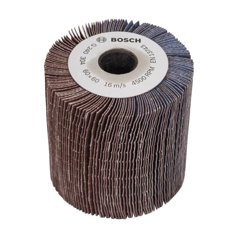 Rouleau lamelle Bosch - (Surface courbe, Grain 240, Accessoires pour