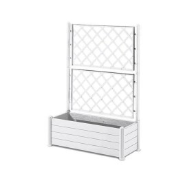 STEFANPLAST Bac a fleur/Jardiniere rectangulaire avec treillis - Finition eff...