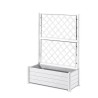STEFANPLAST Bac a fleur/Jardiniere rectangulaire avec treillis - Finition eff...