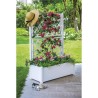 STEFANPLAST Bac a fleur/Jardiniere rectangulaire avec treillis - Finition eff...