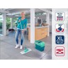 Set lave sol avec seau essoreur a roulettes Leifheit Profi XL Mobile 55096, b...