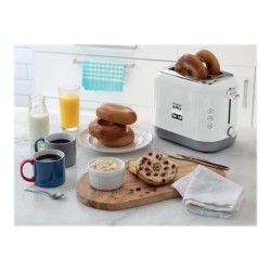 Grille-pain kMix - KENWOOD - TCX751WH - 2 fentes - Fonction baguette et décon...
