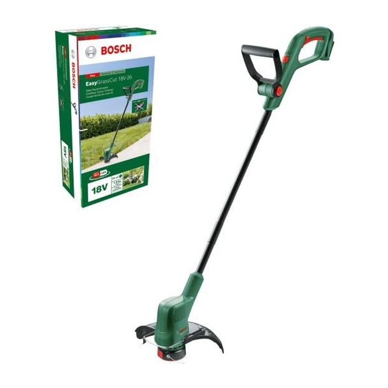 Coupe bordures 18V Bosch - EasyGrassCut 18V-26 (26 cm de diametre de coupe, s...